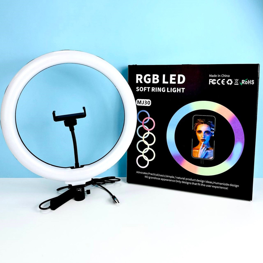 Кільцева Led лампа RGB MJ30 HA-6, фото 1