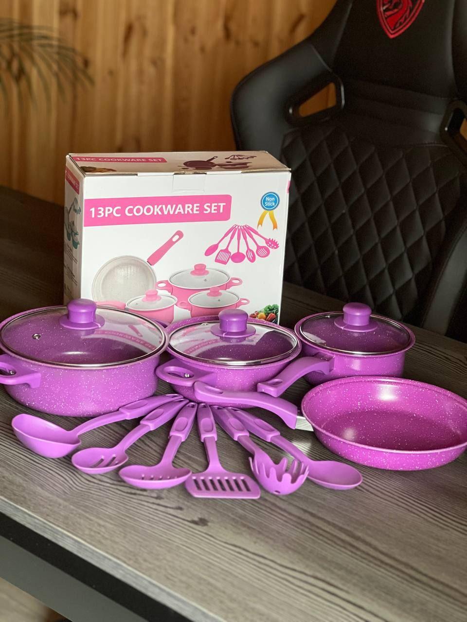 Набір посуду + кухонне приладдя 13 предметів COOKWARE SET AND-13-20, фото 1