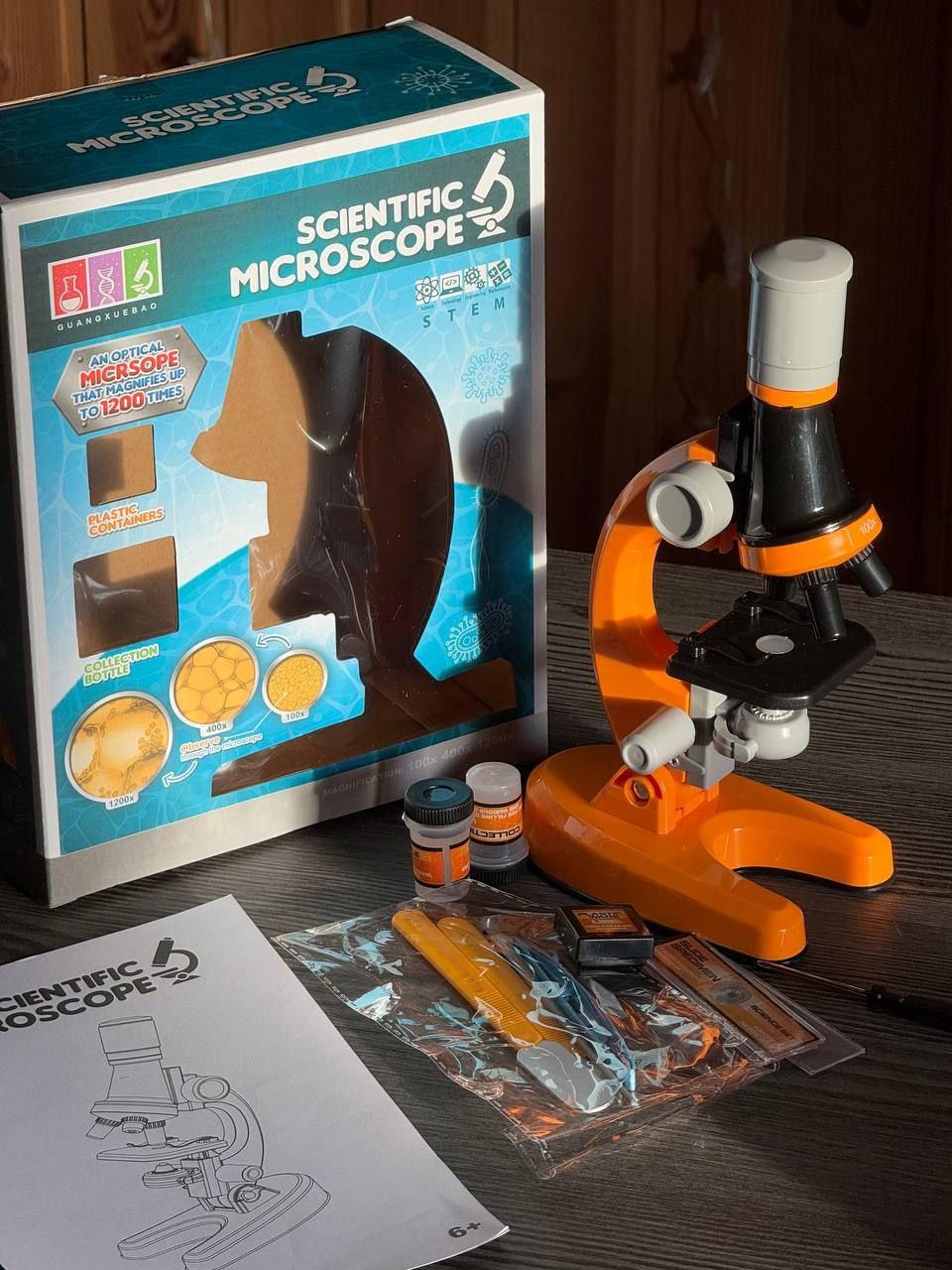 Мікроскоп Дитячий із зумом, Лабораторія з біології, AND HA -148, фото 1