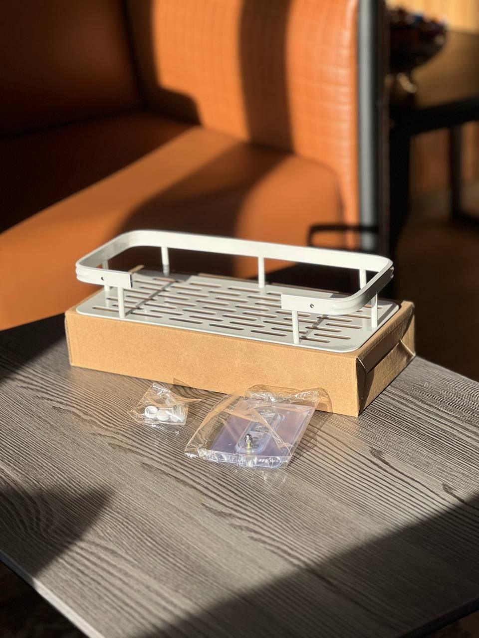 Органайзер у ванну ІНСТАГРАМНА ПОЛИЦЯ ///////БІЛА на Стіну STORAGE RACK AND-144, фото 1