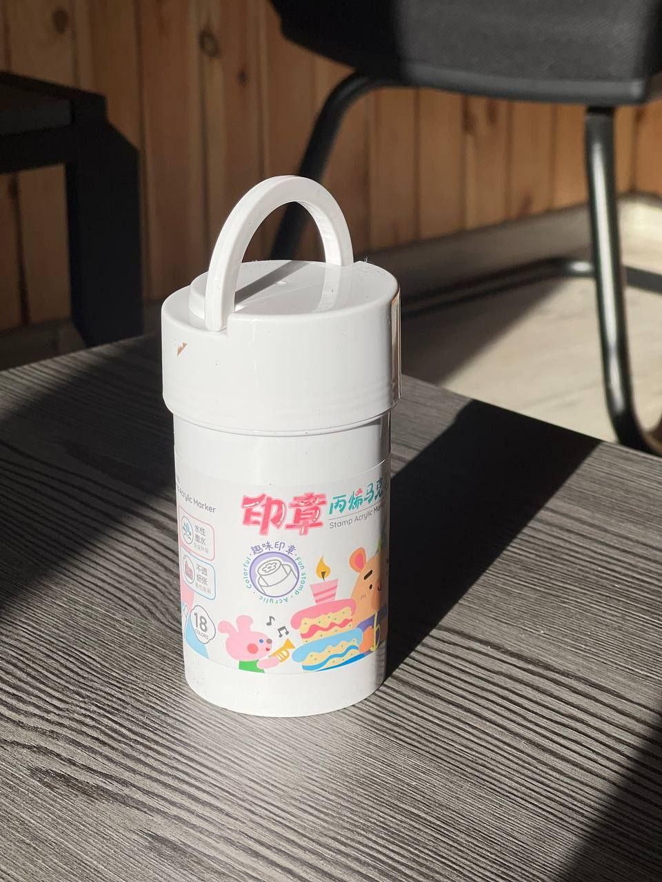 Акварельні маркери БІЛІ- NEW 18 Water color pen AND 638-18 (18 шт), фото 1