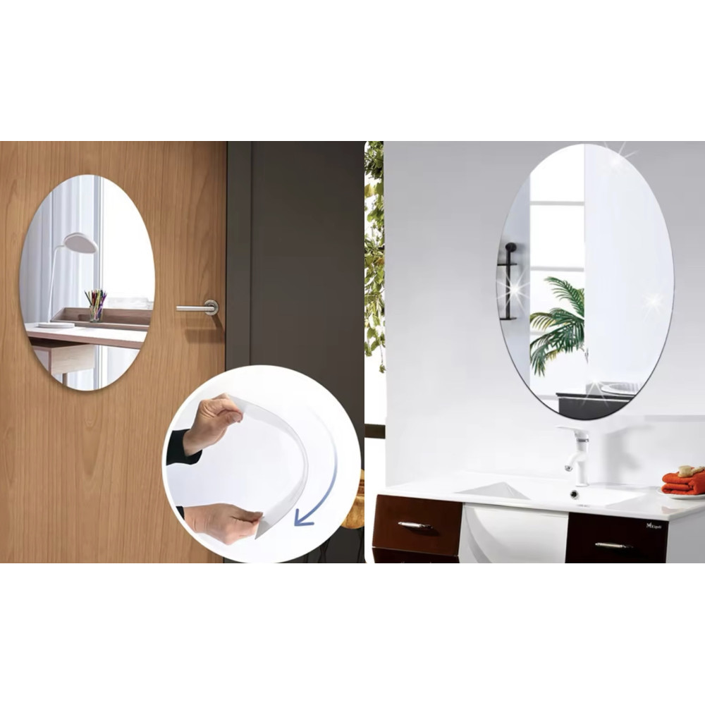 Дзеркало *красуня* 30*40 см Настінна наклейка Дзеркало самоклейке AND LY-773, фото 1