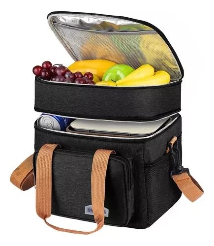 Термосумка на плече,ізоляційні, Сумка-Холодильник сумка з двома герметичними відсіками XL-1044, фото 1