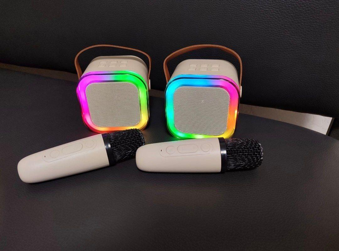 КАРАОКЕ Світлодіодний бездротовий аудіомікрофон дитячий Світився K1 AND LY-735, фото 1