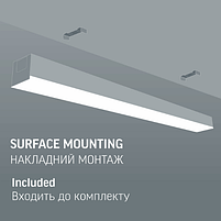 LED Світильник лінійний 30W 0,6м 5000К 220V VL-BN03-30065B Videx, фото 7