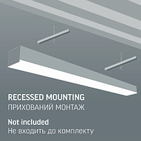 LED Світильник лінійний 50W 1,2м 5000К 220V VL-BN03-50125B Videx, фото 7