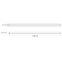 LED Світильник лінійний 50W 1,2м 5000К 220V VL-BN03-50125B Videx, фото 8
