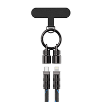 Кабель USB + ремінь 2в1 PD Type-C/Lightning Havit HV-CB6341 30W 1,2м чорний, фото 4