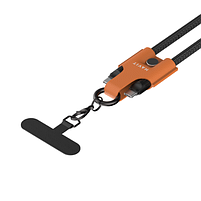 Кабель USB + ремінь 2в1 PD Type-C/Type-C Havit HV-CB6344 3,0A 60W 1,2м чорний, фото 4