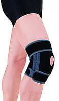 Короткий роз'ємний наколінник із силіконовим кільцем і спіральними ребрами Ortop ES-7A91