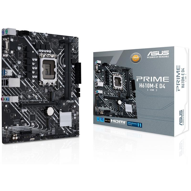 Материнська плата Asus Prime H610M-E D4-CSM Socket 1700, фото 1