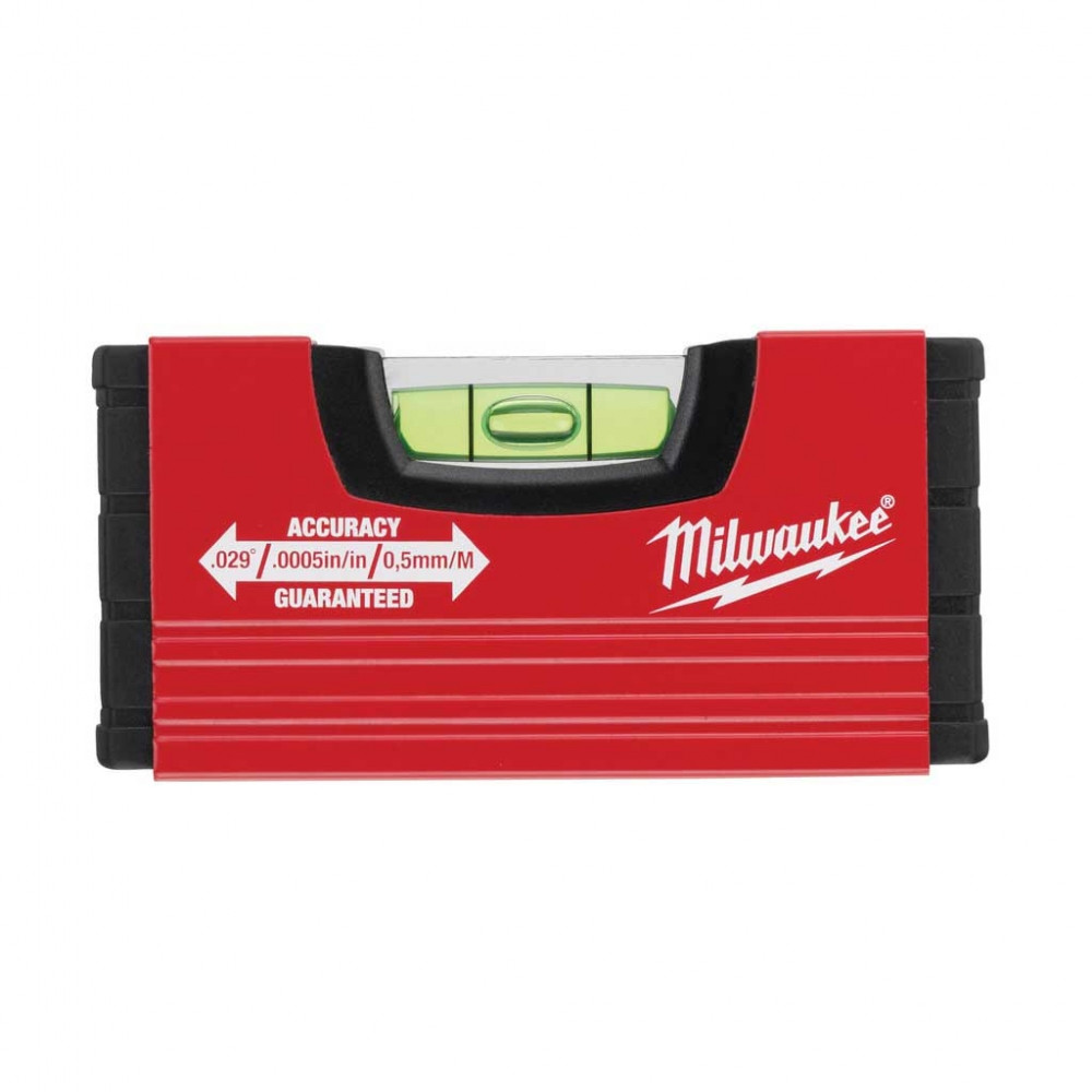 Рівень Milwaukee MiniBox 1 капсула, алюмінієвий 10 см Червоний (4932459100)