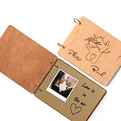 Крафтбук "Пара" зі світлою обкладинкою та коричневими сторінками