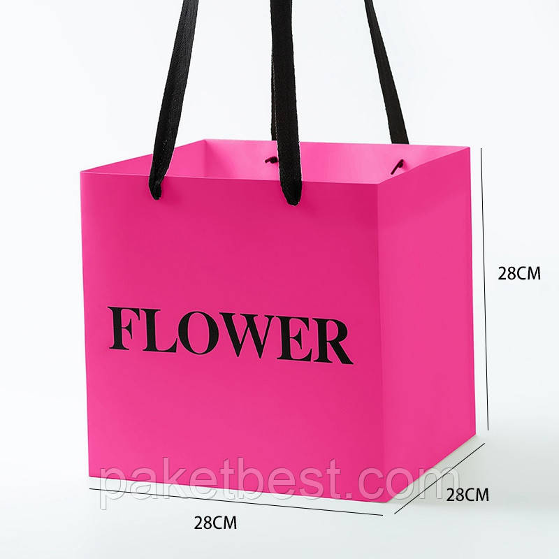 Пакети-бокси "FLOWER"28*28*28см (S)