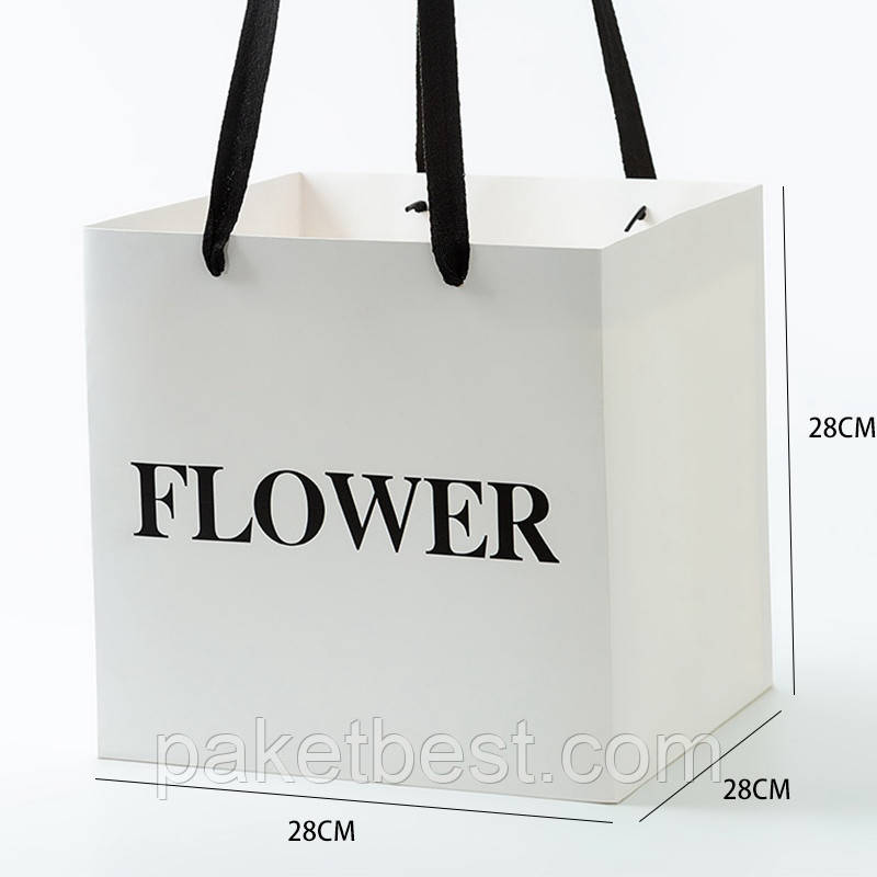 Пакети-бокси "FLOWER"28*28*28см (S)