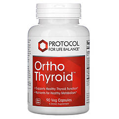 Підтримка щитоподібної залози, Ortho Thyroid, Protocol for Life Balance, 90 капсул