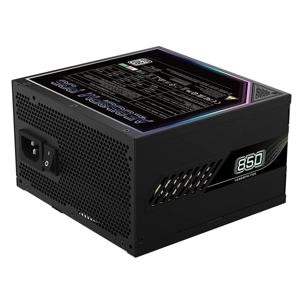 Топовий блок живлення Gigabyte GP-AE850PM PG5 850W — 80 Plus Platinum, ATX 3.0, PCIe 5.0