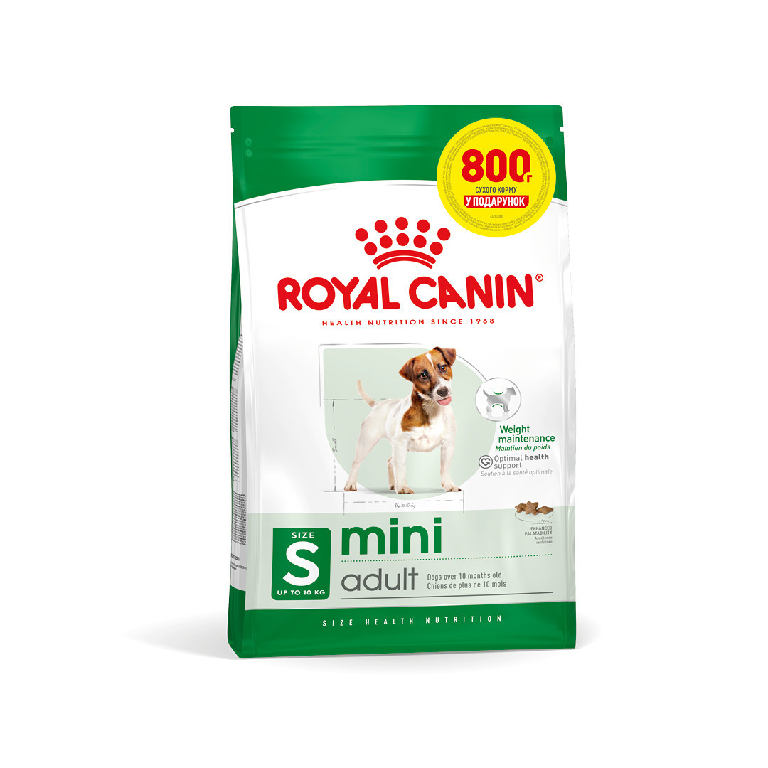 Royal Canin DOG Mini Adult для собак малих порід 3,2кг+800г