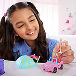 Ігровий набір Barbie Mini BarbieLand Playset із позашляховиком та наметом HYF43, фото 6