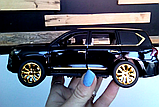 Масштабна модель автомобіля Lexus LX570 RESTEQ 1:24 — металева інерційна машинка зі світлом і звуком, у подарунковій коробці, фото 9