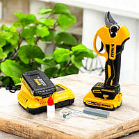 Секатор Девольт Акумуляторний секатор DeWalt DCMPP550P1 24V 5AH Садовий секатор з 2 АКБ Деволт