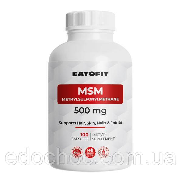 Метилсульфонілметан МСМ (MSM), 500 мг 100 капсул ETF-91746