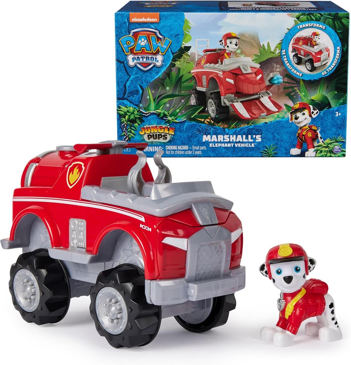 Маршал щенячий патруль Paw Patrol Jungle Pups, Marshall Elephant Vehicle