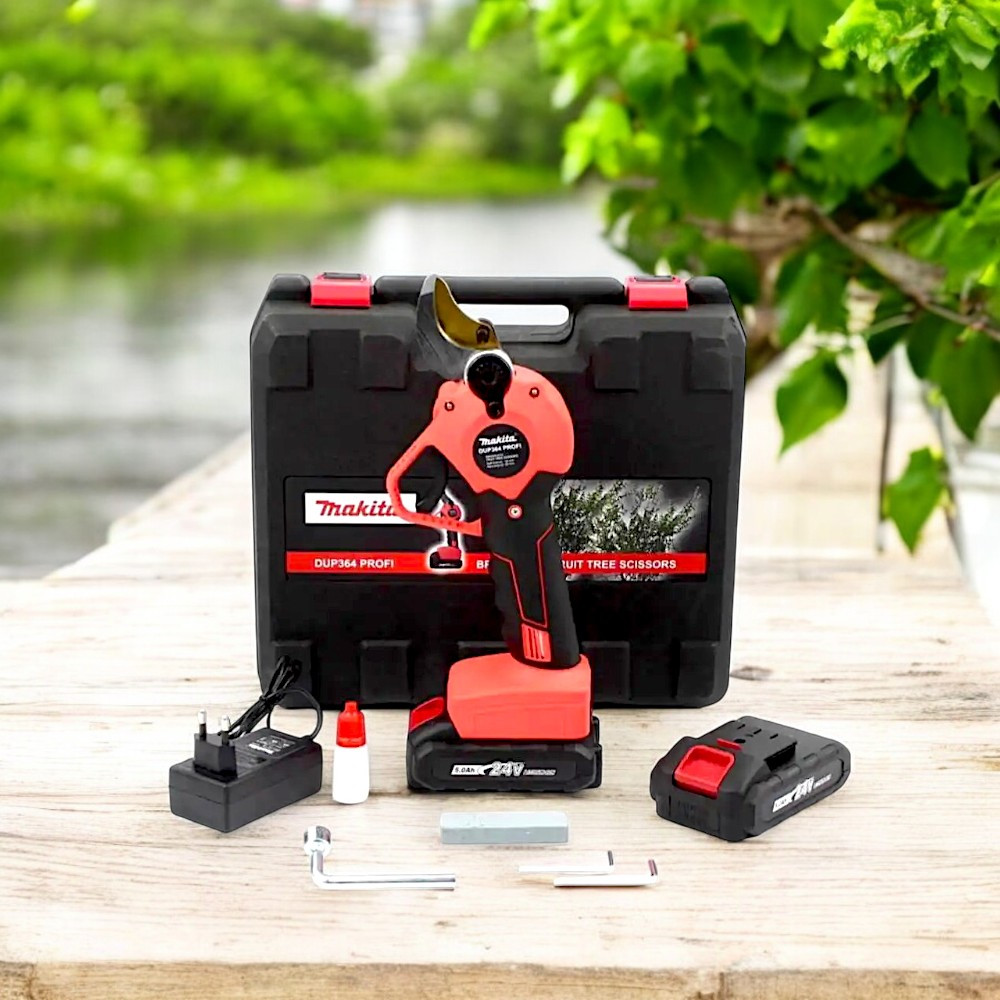 Акумуляторний секатор Makita DUP364 Profi 24V 5AH Секатор Макіта з акумулятором Садовий секатор, фото 1