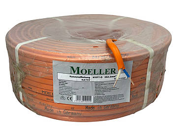 Кабель електричний ВВГ-нгд 2х2.5 (NYIFY-O),Moeller(Німеччина),100 м