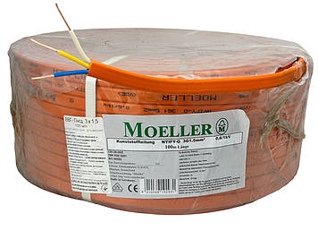 Кабель електричний Moeller (Німеччина) ВВГ-нгд 3х1.5 (NYIFY-O), 100 м