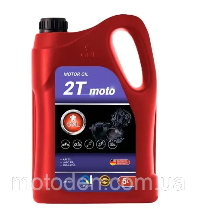 Олива моторна мото GNL MOTO 2T 5л, фото 1