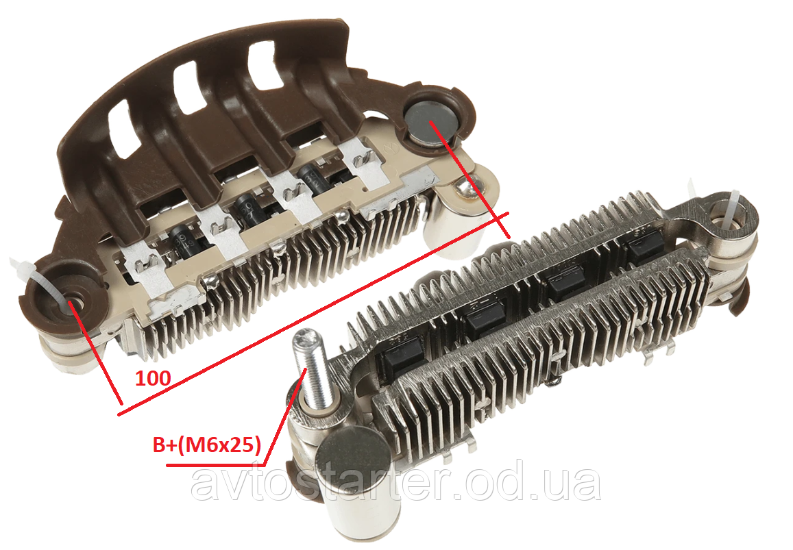 Диодный мост MITSUBISHI MONTERO, PAJERO, SHOGUN HYUNDAI STAREX PORTER KIA SORENTO CARNIVAL, фото 1