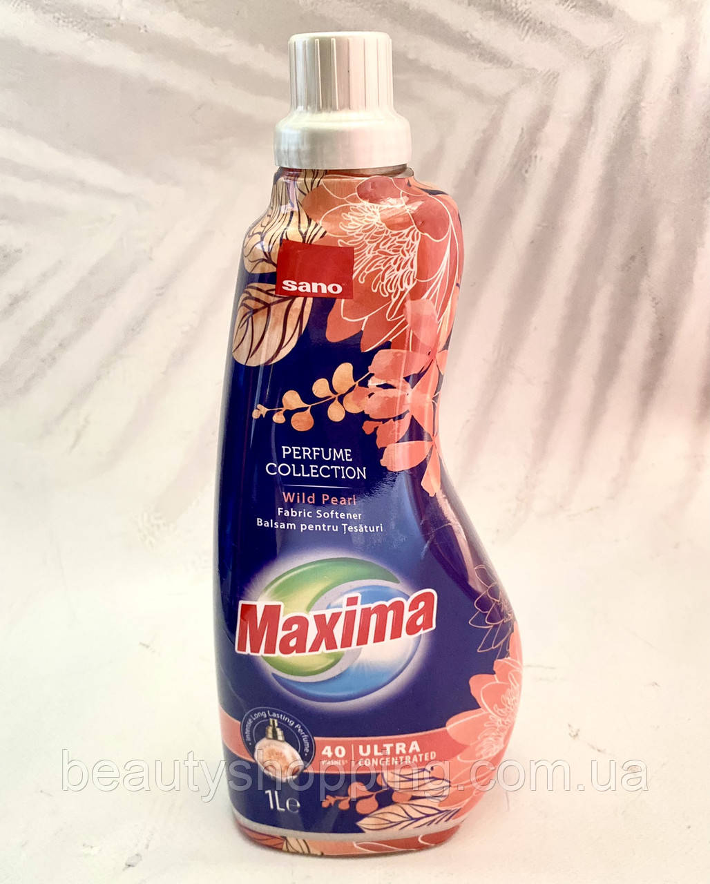Суперконцентрований пом'якшувач для тканин Sano Wild Pearl perfume collection 40 прань 1 л