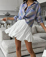 Стильная женская юбка-шорты мини ткань : софт мод 216