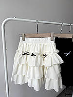 Стильная женская юбка-шорты мини ткань : софт мод 263