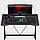 Геймерський комп'ютерний стіл Gamer Huzaro Hero 1.4 Black, фото 4