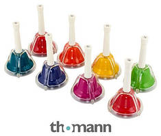Ручні діатонічні дзвіночки Thomann Rainbow Handbells TRHB-8. Німеччина