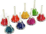 Ручні діатонічні дзвіночки Thomann Rainbow Handbells TRHB-8. Німеччина, фото 4
