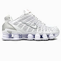 Мужские кроссовки Nike  Shox TL White/Silver чоловічі кросівки Nike унісекс