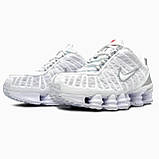 Мужские кроссовки Nike Shox TL White/Silver чоловічі кросівки Nike унісекс, фото 2