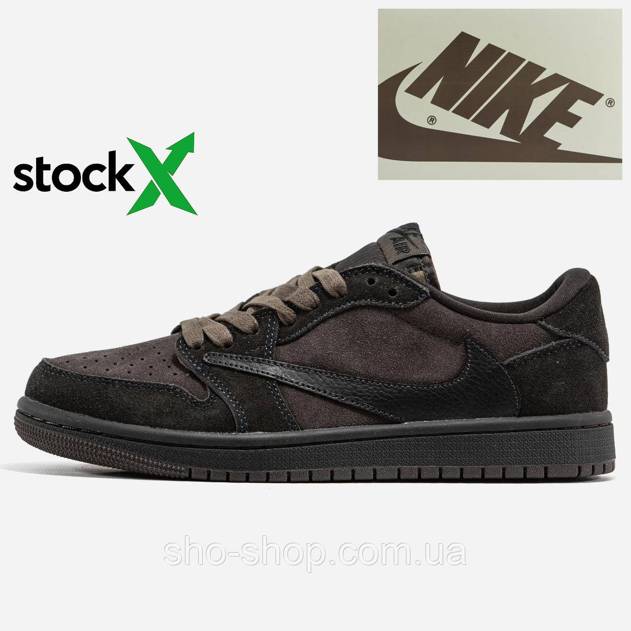 Кроссовки Nike 2215  Air Jordan 1 Low x Travis Scott, фото 1