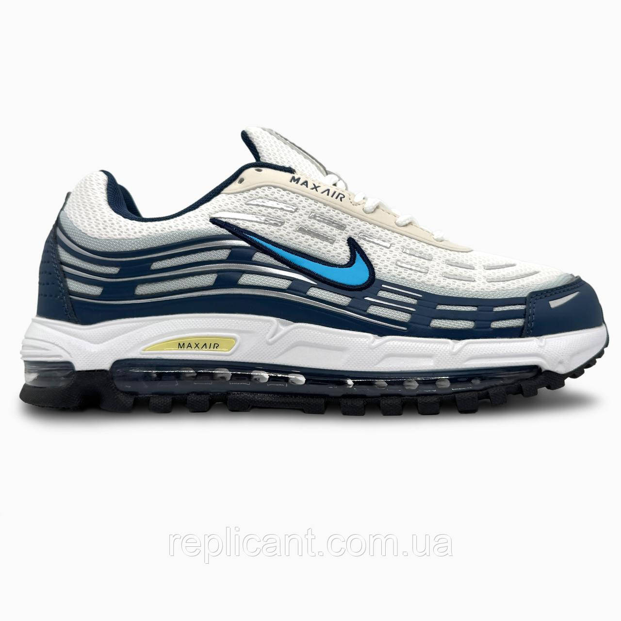 Мужские кроссовки Nike Air Max TL 2.5 White/Black/Blue чоловічі кросівки Nike унісекс, фото 1
