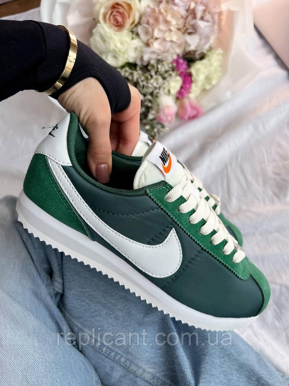 Женские кроссовки Nike Cortez Green жіночі кросівки Nike унісекс