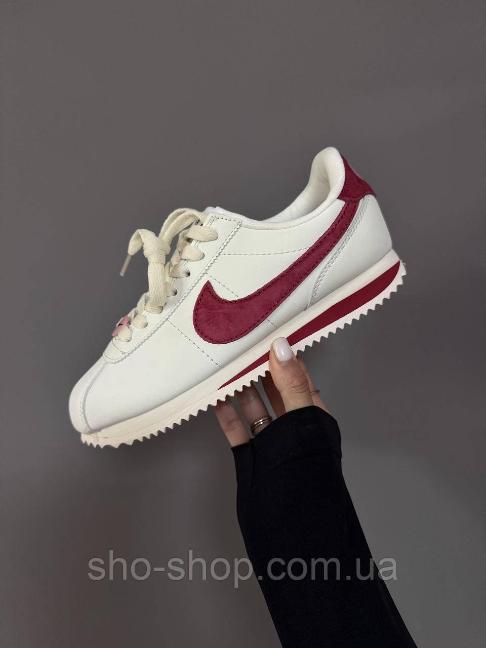 Кросівки Nike CORTEZ « WHITE / RED HEART » premium