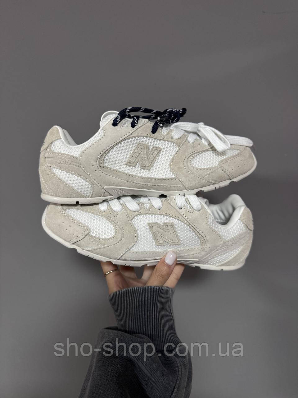 Кросівки New Balance x MIU MIU GREY / WHITE NET premium