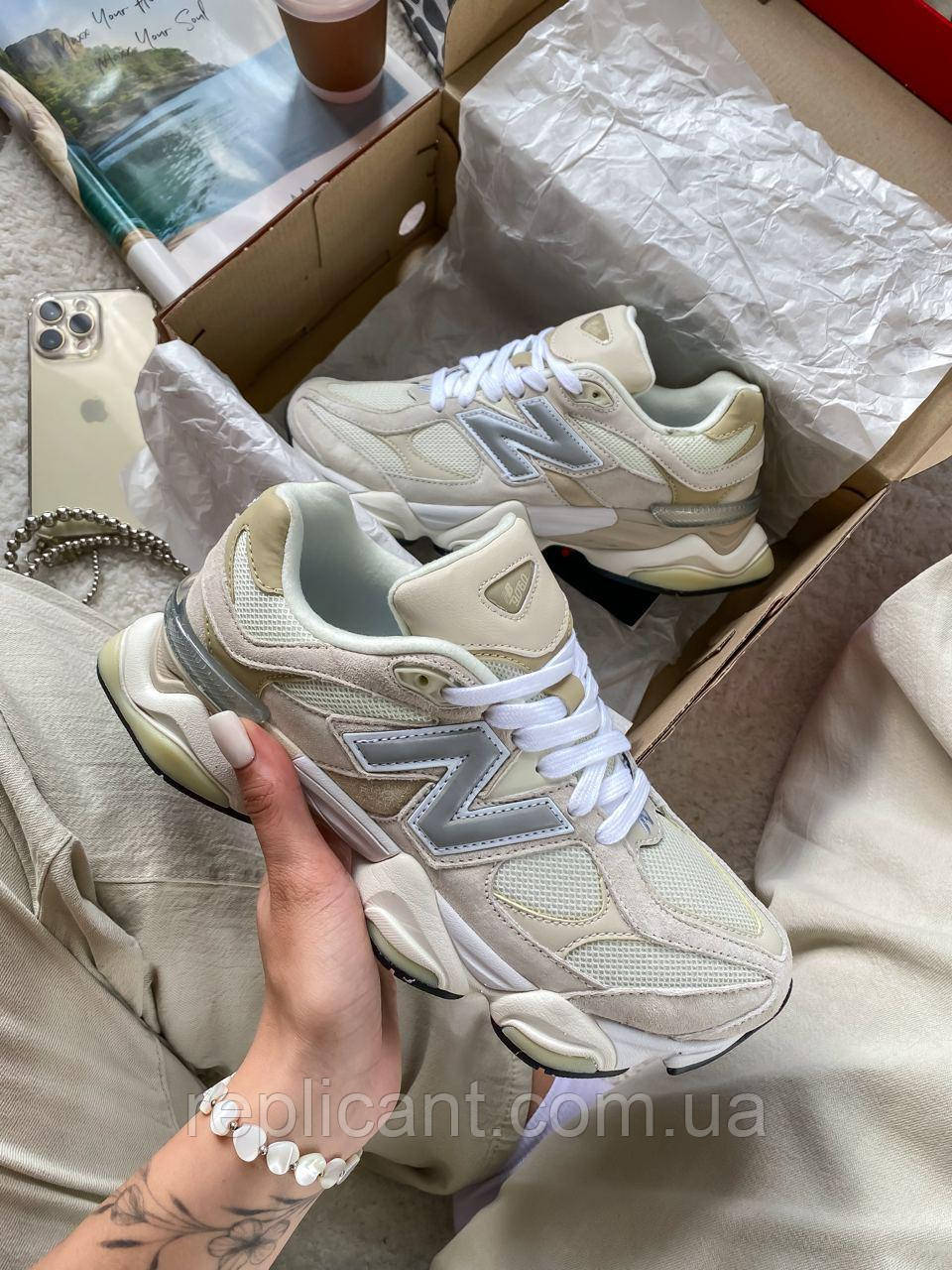 Женские кроссовки New Balance 9060 Pink/White жіночі кросівки New Balance унісекс