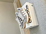 Кросівки Adidas Campus grey white, фото 3
