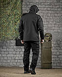 Літній польовий костюм 7.62 чорний для поліції та охорони з ріп-стопу ДЛ6503 ТМ, фото 3
