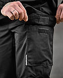 Літній польовий костюм 7.62 чорний для поліції та охорони з ріп-стопу ДЛ6503 ТМ, фото 8