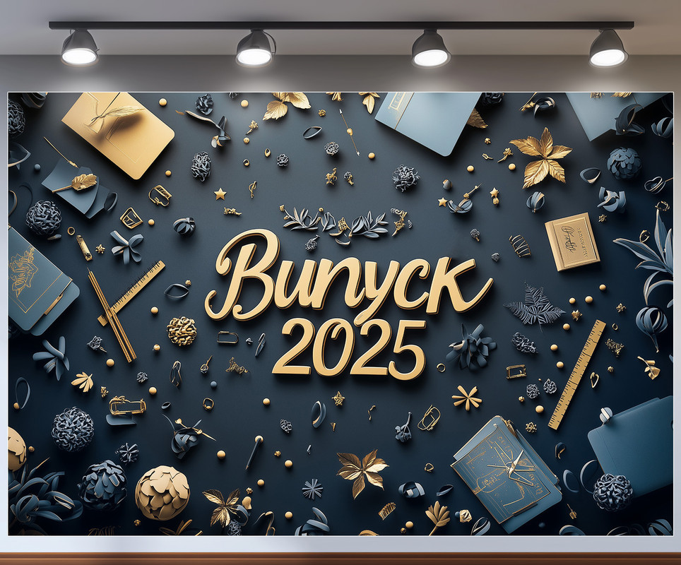 Банер для фотозони "Випуск 2025" | 1.8×1.2 м | Шкільний фон для випускного №41311